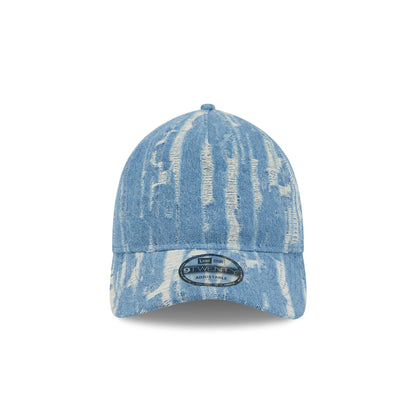 New Era Cap Bronze Tier Frayed Denim 9TWENTY A-Frame Adjustable Hat