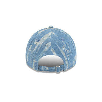 New Era Cap Bronze Tier Frayed Denim 9TWENTY A-Frame Adjustable Hat