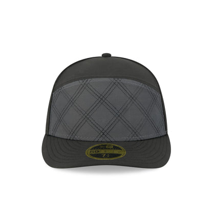 New Era Cap Silver Tier Quilted Split Panel 59FIFTY Fitted Hat
