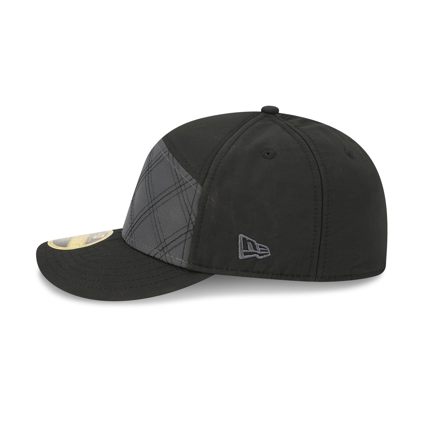 New Era Cap Silver Tier Quilted Split Panel 59FIFTY Fitted Hat