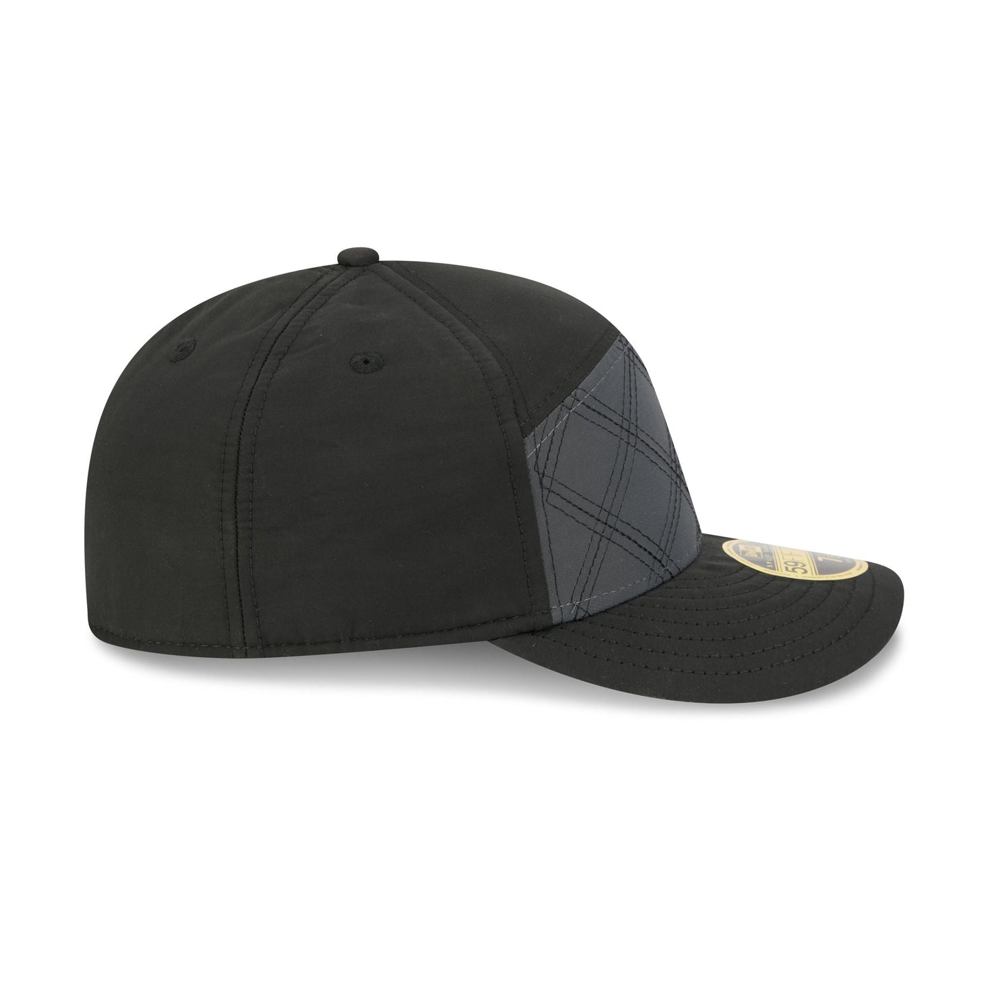 New Era Cap Silver Tier Quilted Split Panel 59FIFTY Fitted Hat