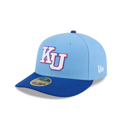 New Era x adidas Kansas Jayhawks Sky Blue Low Profile 59FIFTY Fitted Hat