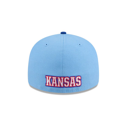 New Era x adidas Kansas Jayhawks Sky Blue Low Profile 59FIFTY Fitted Hat