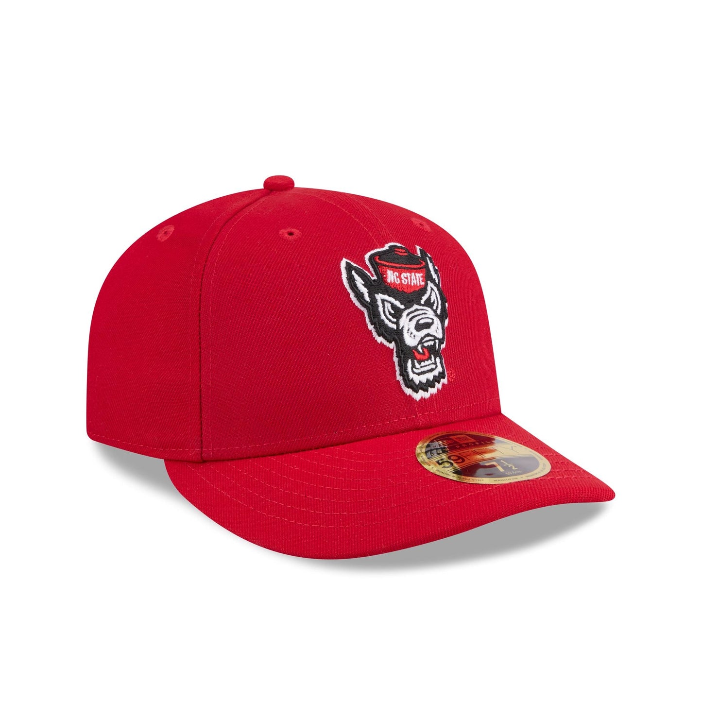 New Era x adidas NC State Wolfpack Scarlet Low Profile 59FIFTY Fitted Hat