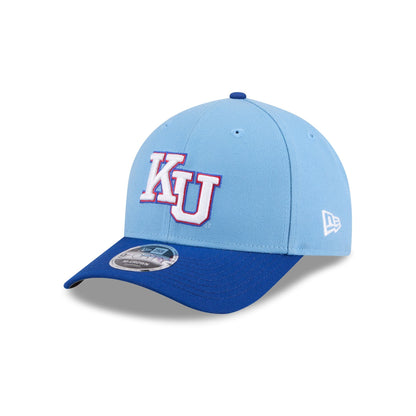 New Era x adidas Kansas Jayhawks Sky Blue 9FORTY M-Crown Snapback Hat