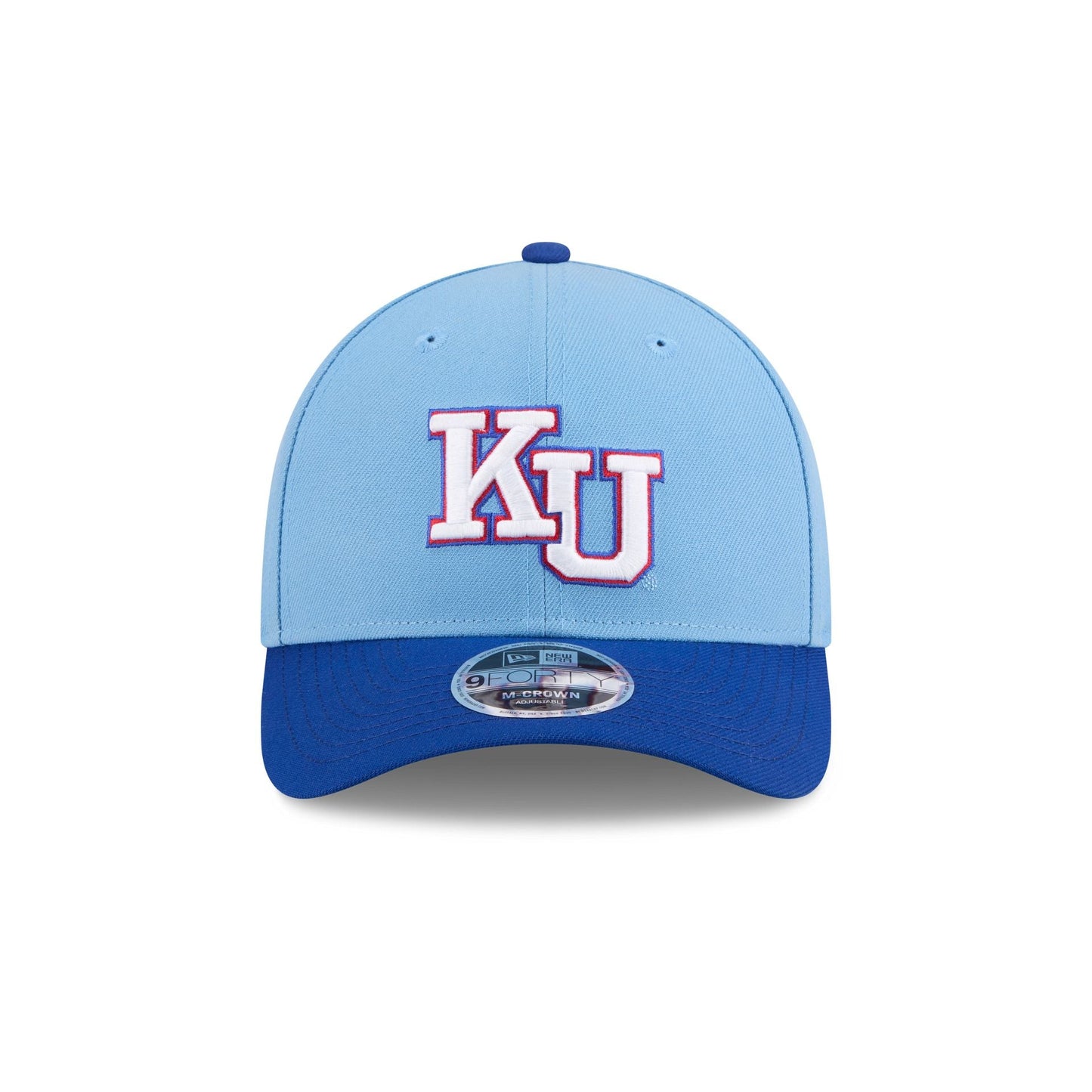 New Era x adidas Kansas Jayhawks Sky Blue 9FORTY M-Crown Snapback Hat