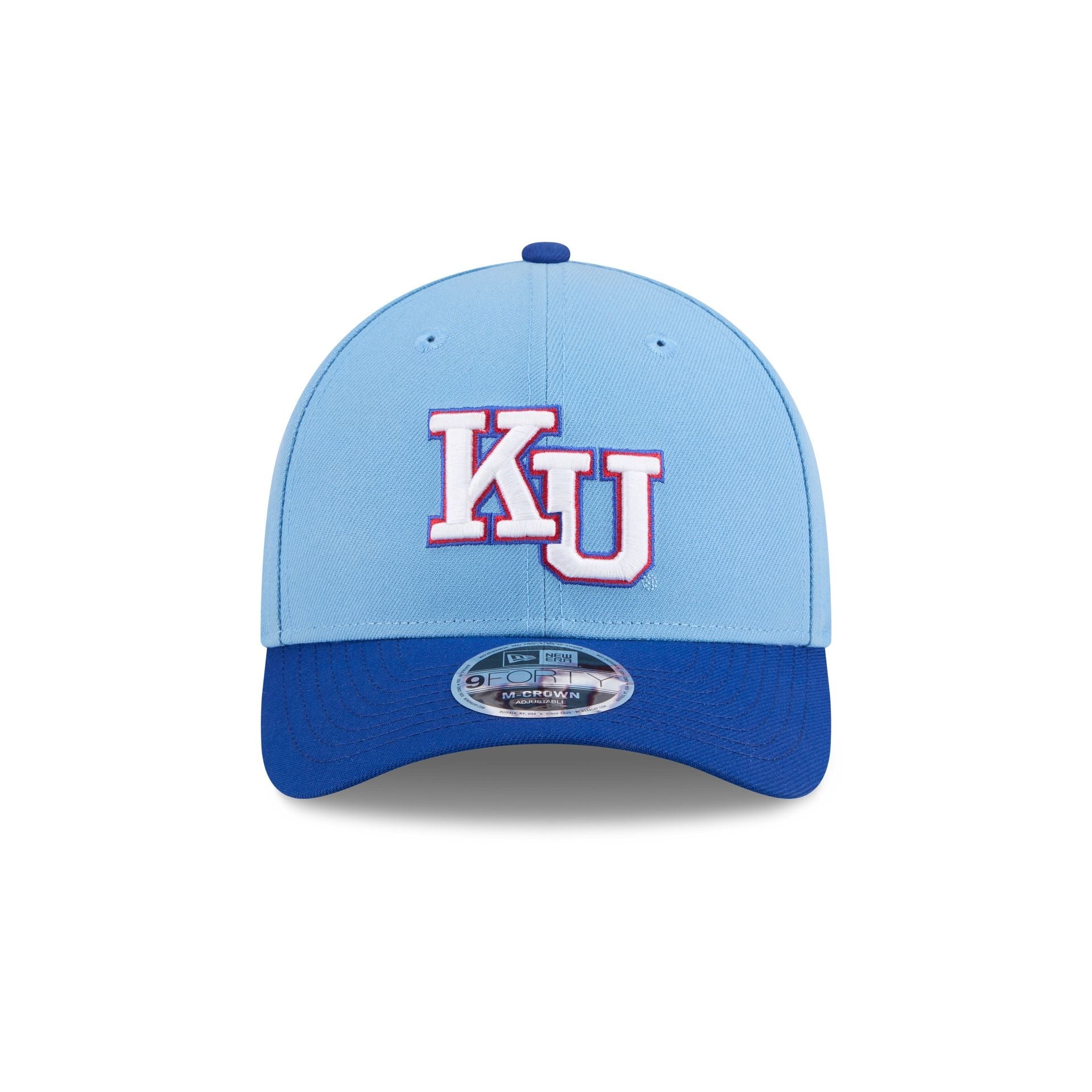 New Era x adidas Kansas Jayhawks Sky Blue 9FORTY M-Crown Snapback Hat