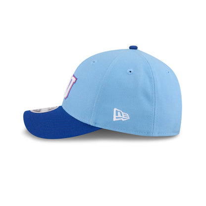 New Era x adidas Kansas Jayhawks Sky Blue 9FORTY M-Crown Snapback Hat