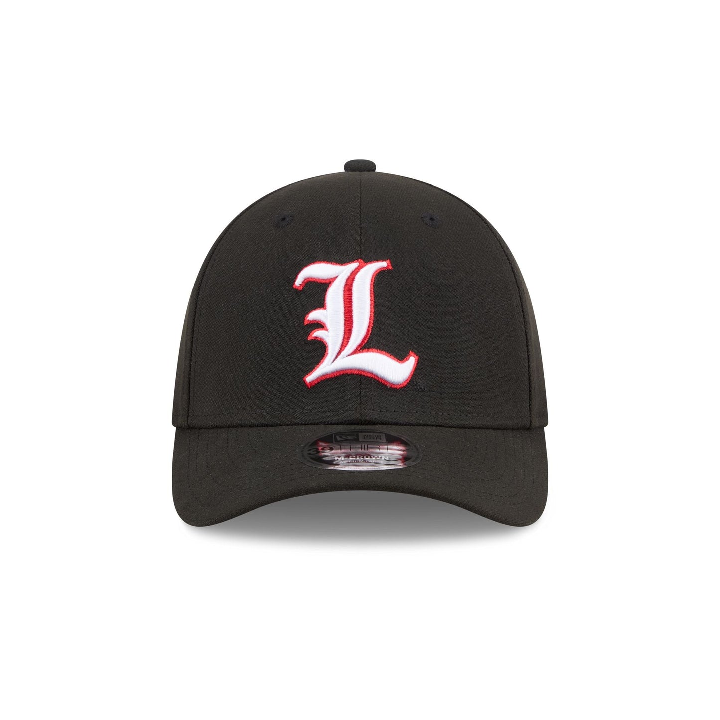 New Era x adidas Louisville Cardinals Black 39THIRTY M-Crown Stretch Fit Hat