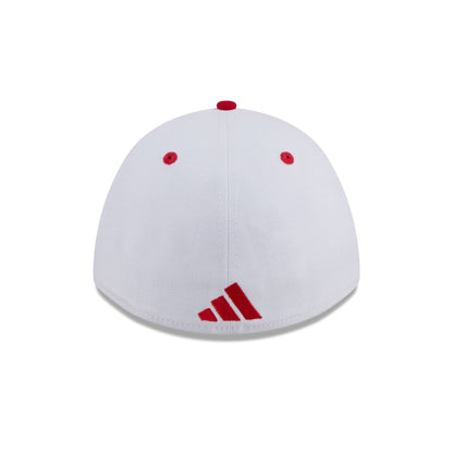 New Era x adidas NC State Wolfpack White 39THIRTY M-Crown Stretch Fit Hat