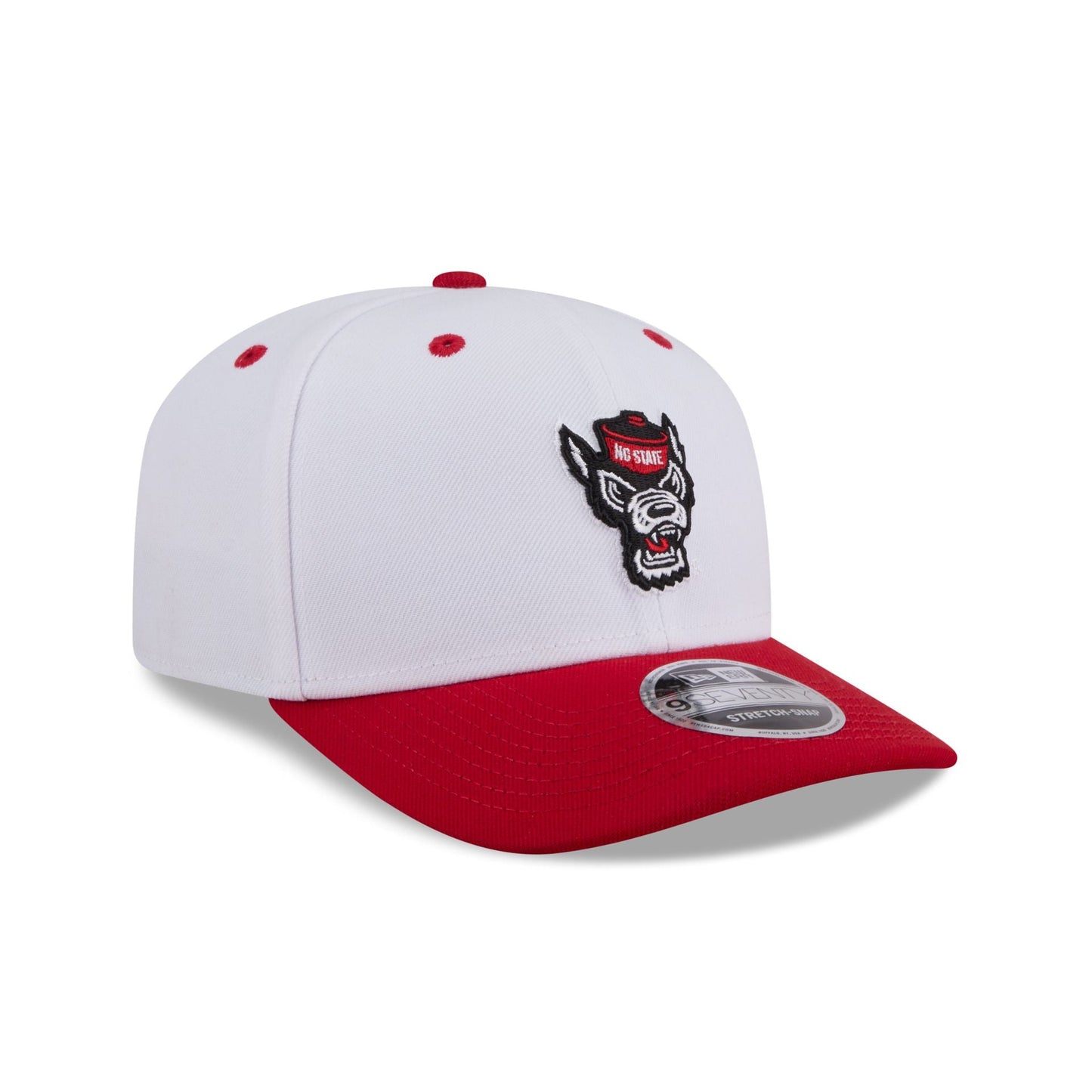 New Era x adidas NC State Wolfpack White 9SEVENTY Stretch-Snap Hat