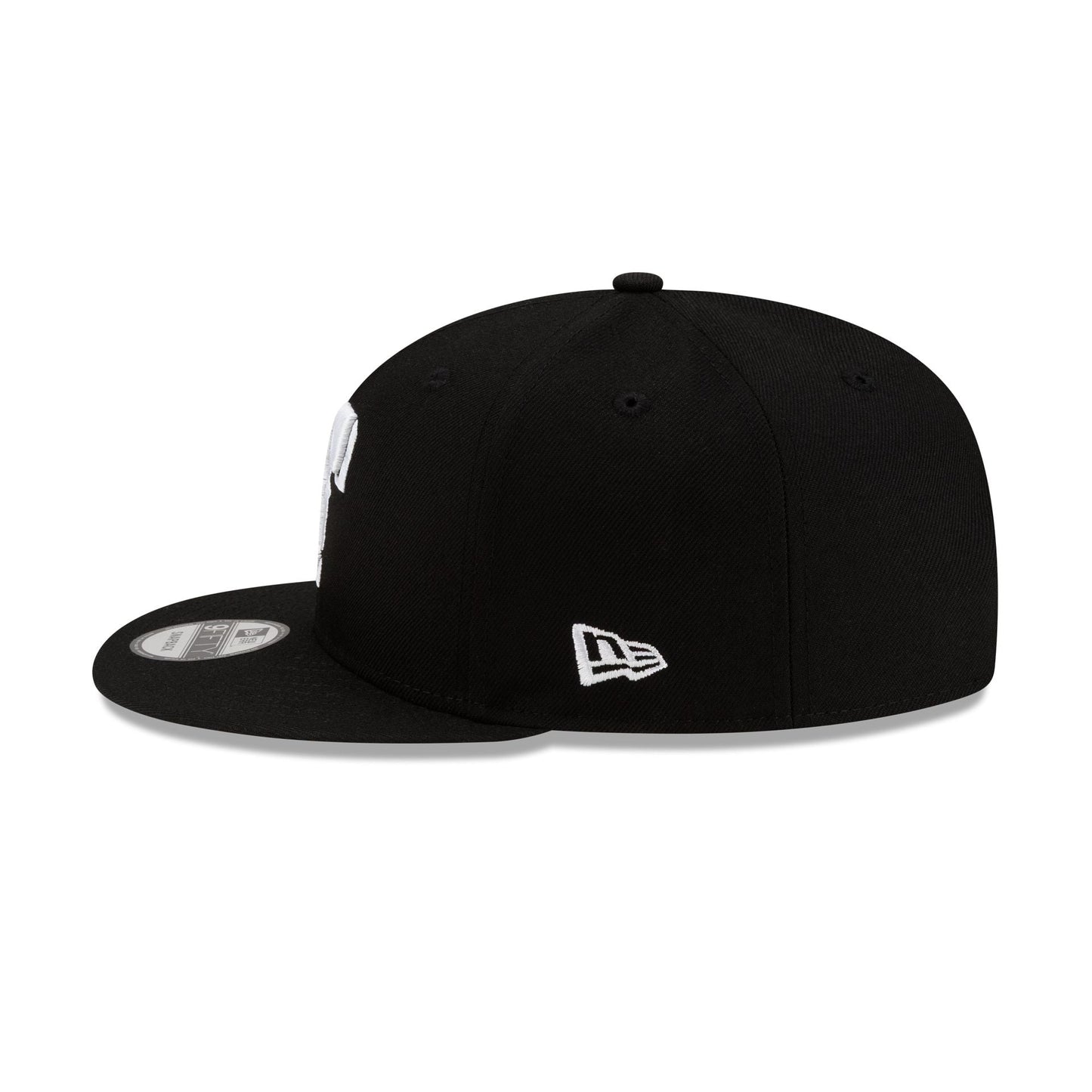 Texas Rangers Basic Black & White 9FIFTY Snapback Hat