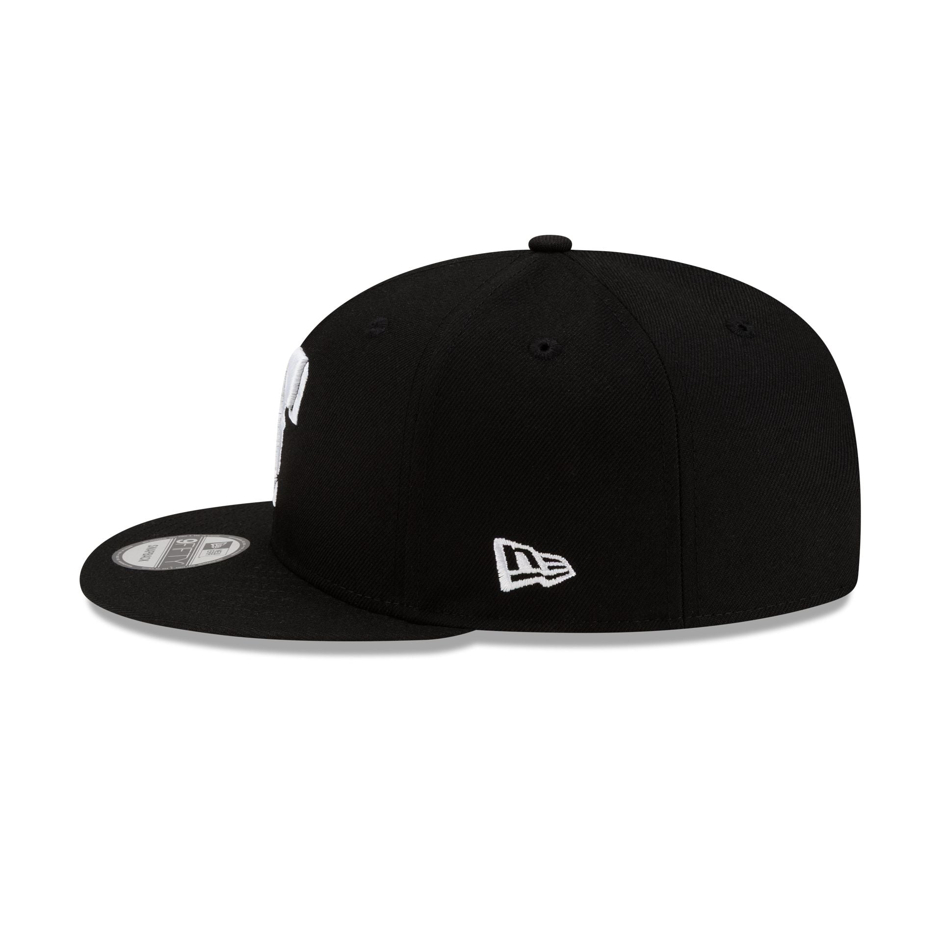Texas Rangers Basic Black & White 9FIFTY Snapback Hat