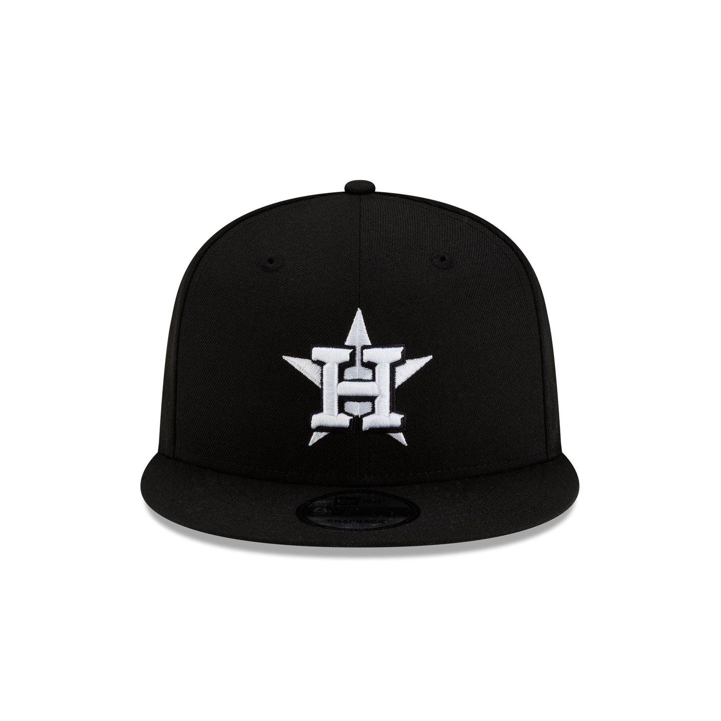 Houston Astros Basic Black & White 9FIFTY Snapback Hat