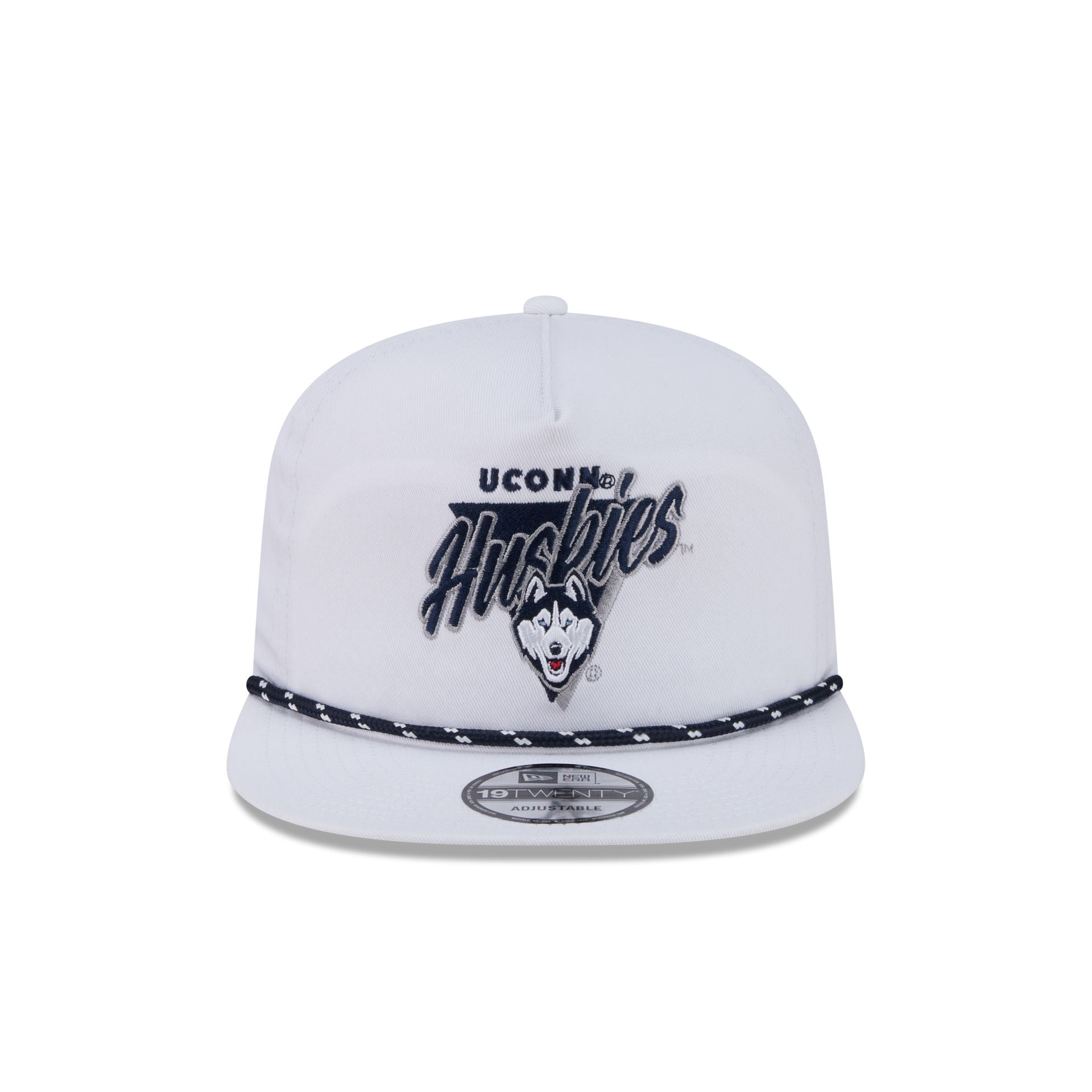 Connecticut Huskies Collegiate White 19TWENTY Snapback Hat
