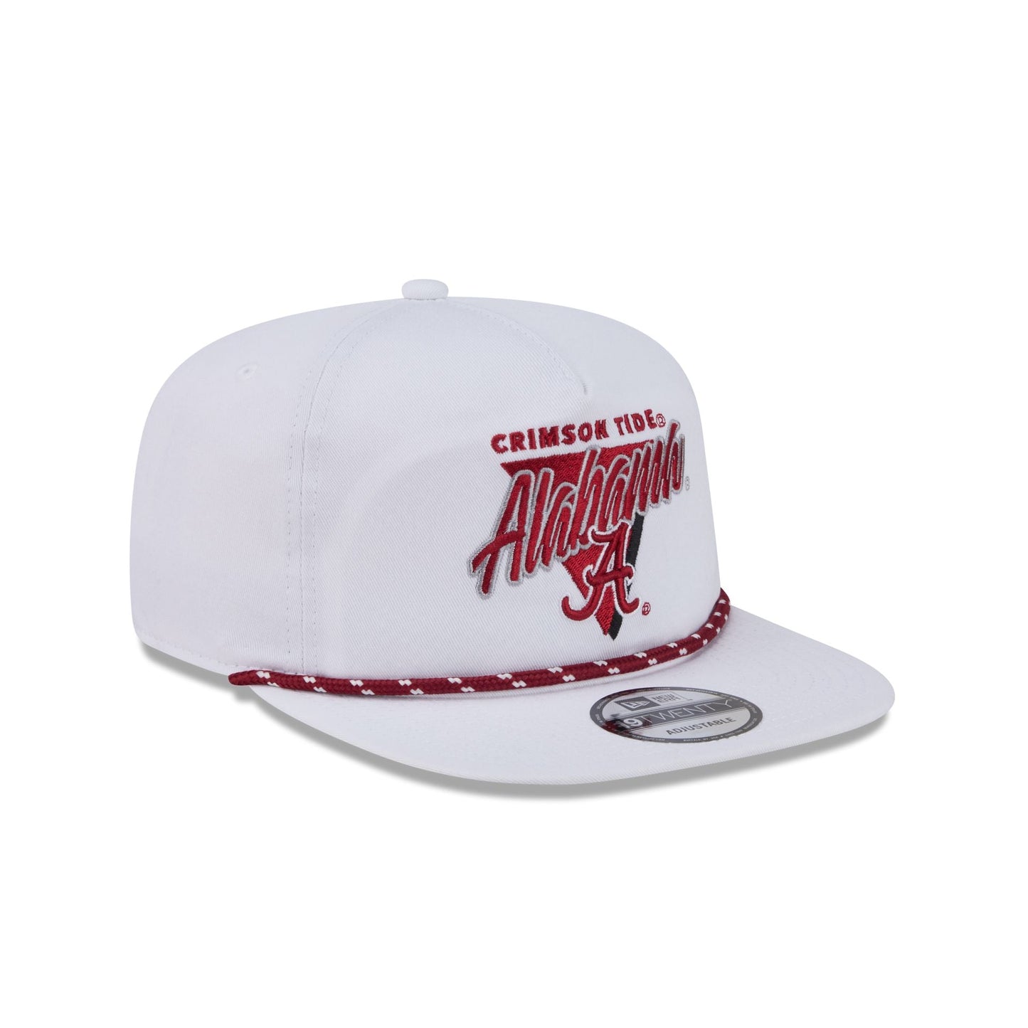 Alabama Crimson Tide Collegiate White 19TWENTY Snapback Hat