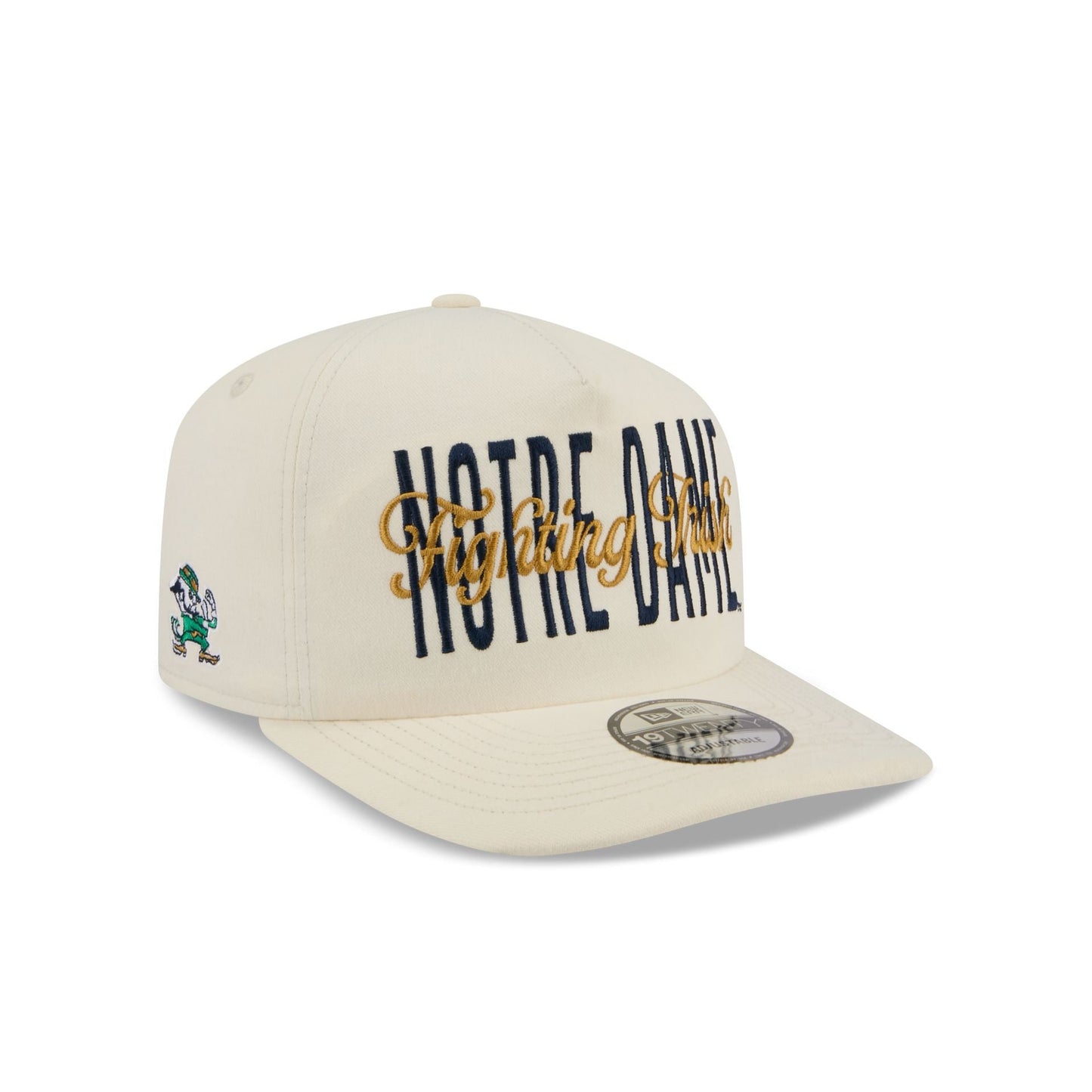 Notre Dame Fighting Irish Collegiate Script Ivory 19TWENTY Snapback Hat