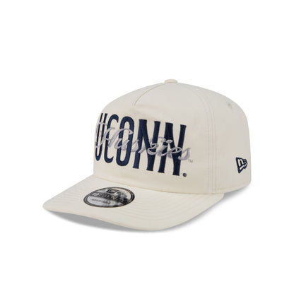 Connecticut Huskies Collegiate Script Ivory 19TWENTY Snapback Hat