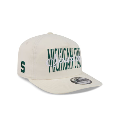 Michigan State Spartans Collegiate Script Ivory 19TWENTY Snapback Hat