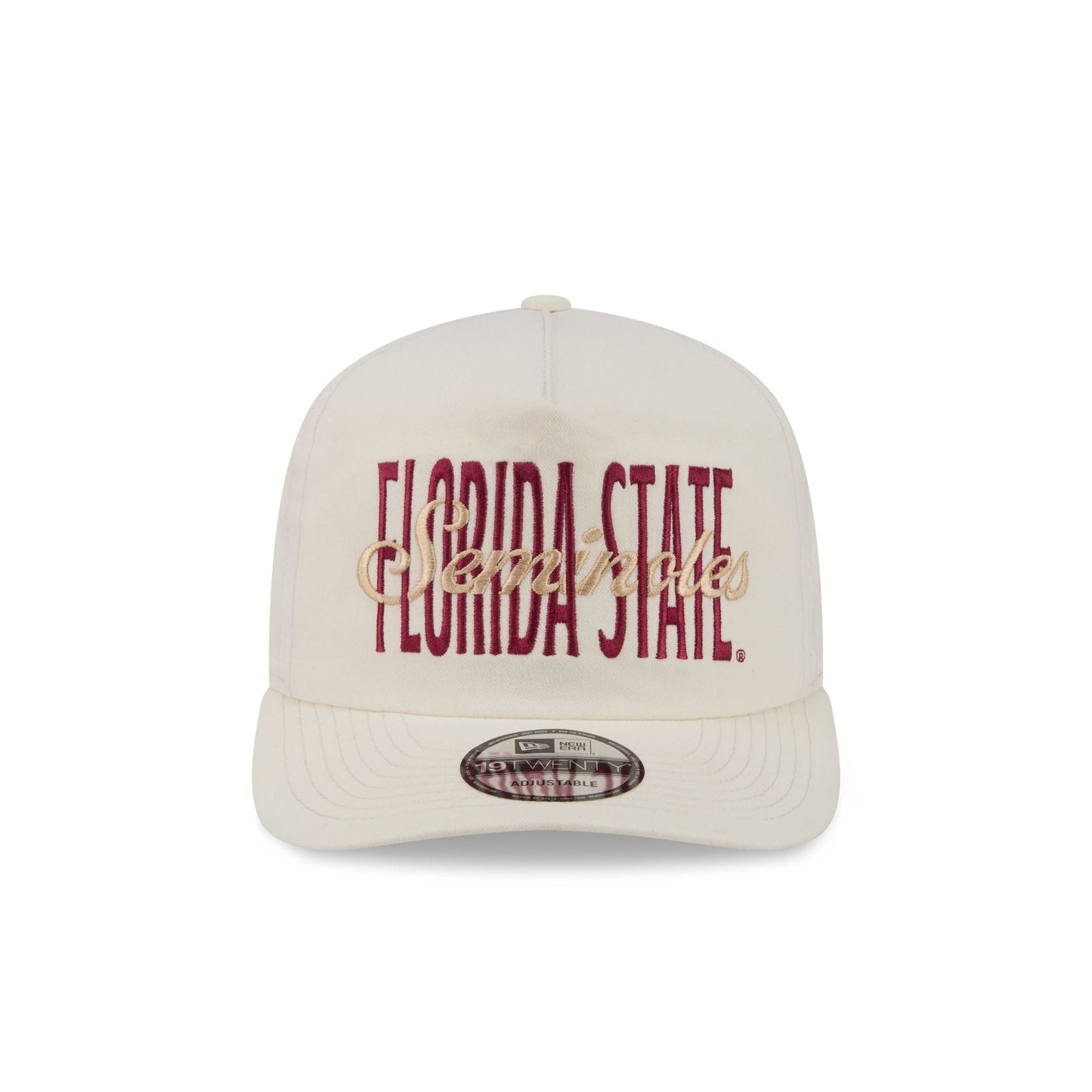 Florida State Seminoles Collegiate Script Ivory 19TWENTY Snapback Hat