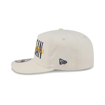 Michigan Wolverines Collegiate Script Ivory 19TWENTY Snapback Hat