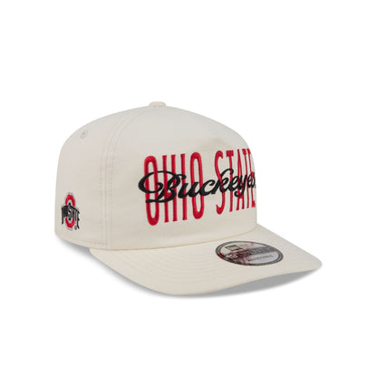 Ohio State Buckeyes Collegiate Script Ivory 19TWENTY Snapback Hat