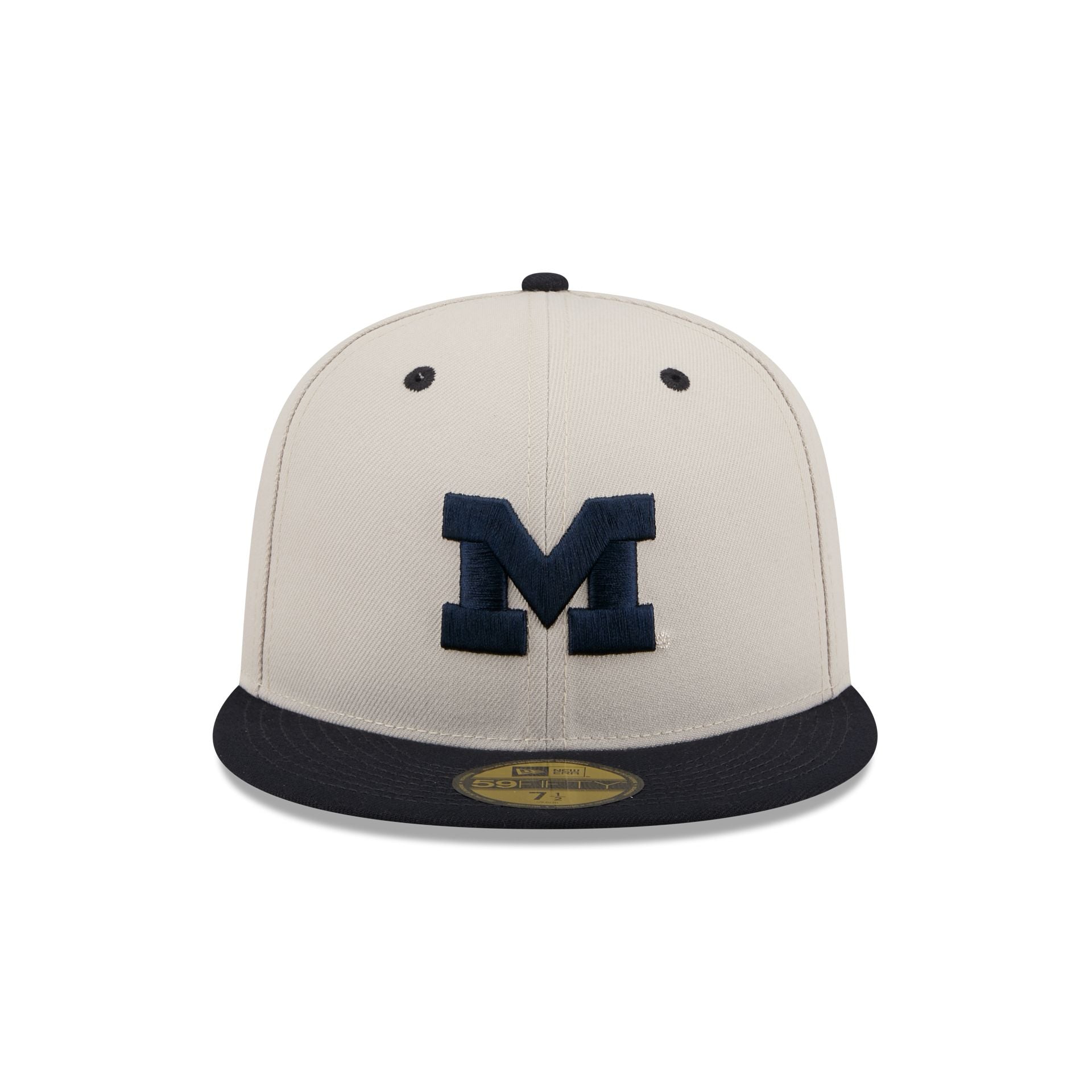 Michigan Wolverines Collegiate Two-Tone Chrome 59FIFTY Fitted Hat