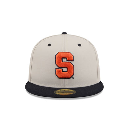 Syracuse Orange Collegiate Two-Tone Chrome 59FIFTY Fitted Hat