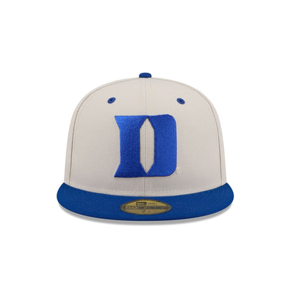 Duke Blue Devils Collegiate Two-Tone Chrome 59FIFTY Fitted Hat