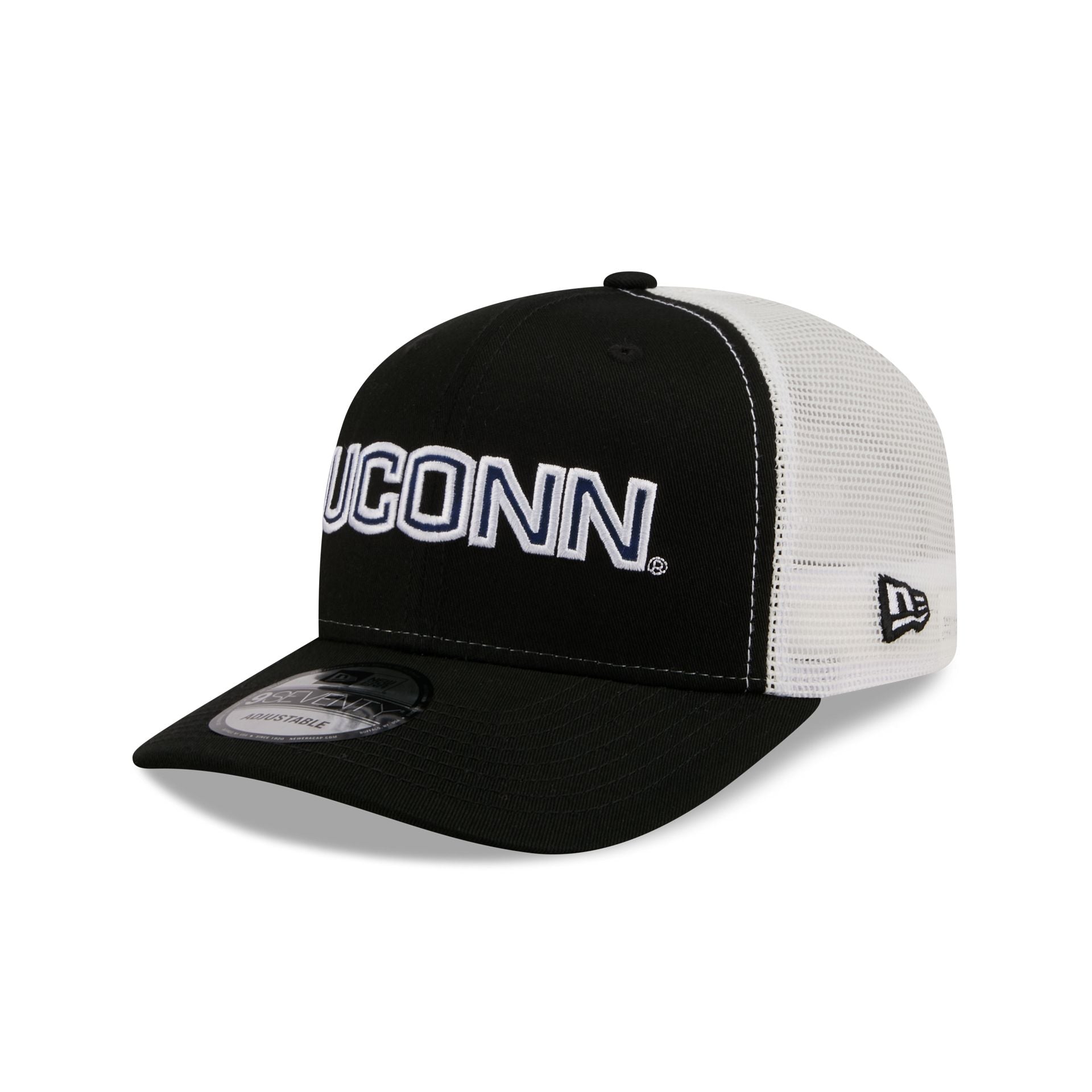 Connecticut Huskies Collegiate Black 9SEVENTY Trucker Hat