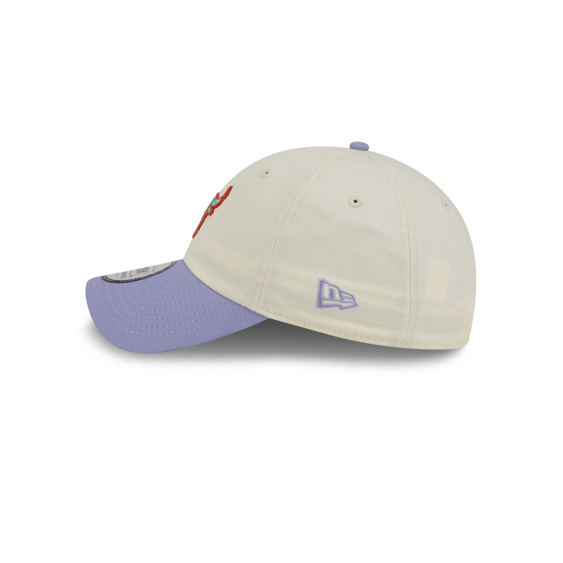 Chicago Bulls Lavender Flowers Casual Classic Adjustable Hat