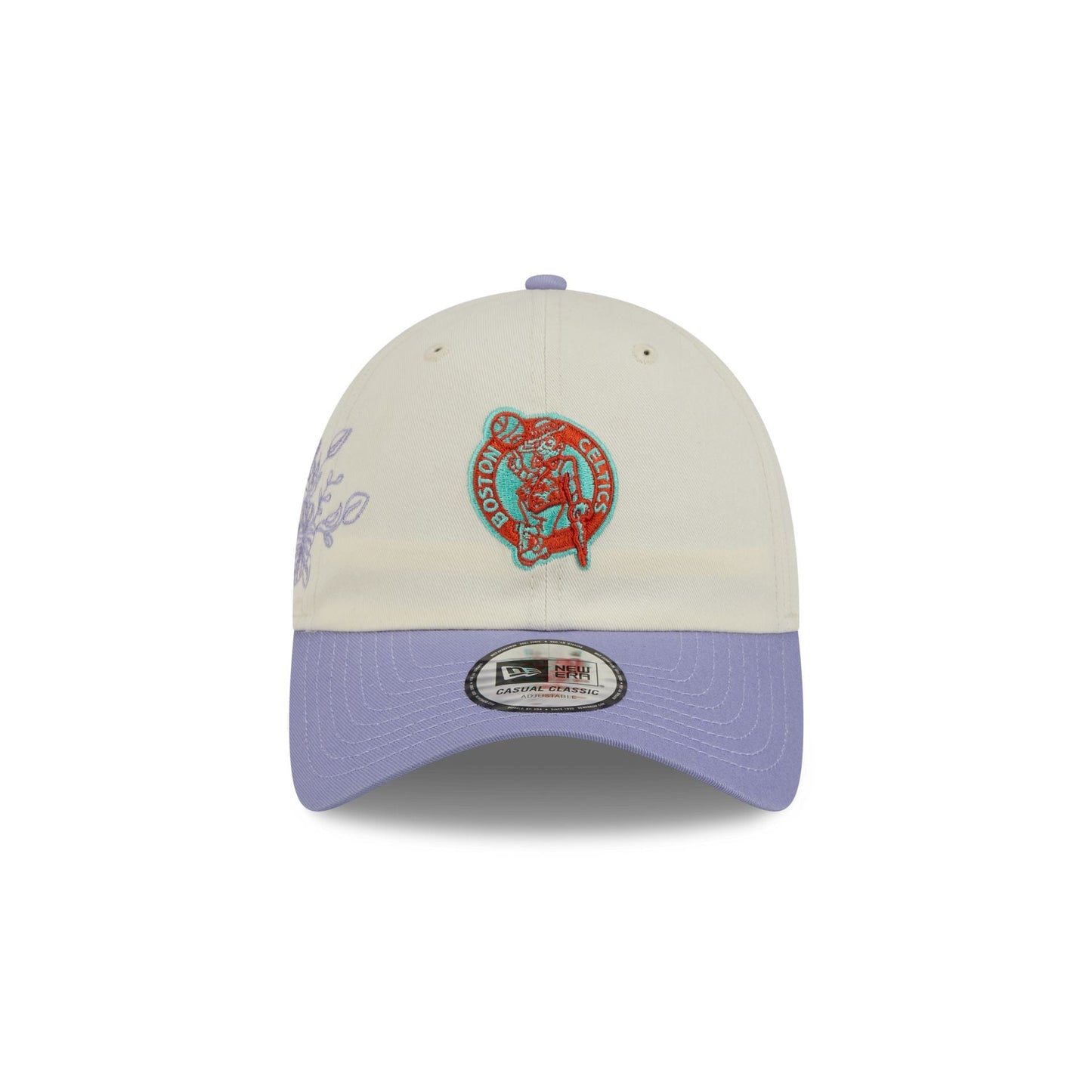 Boston Celtics Lavender Flowers Casual Classic Adjustable Hat
