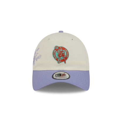 Boston Celtics Lavender Flowers Casual Classic Adjustable Hat