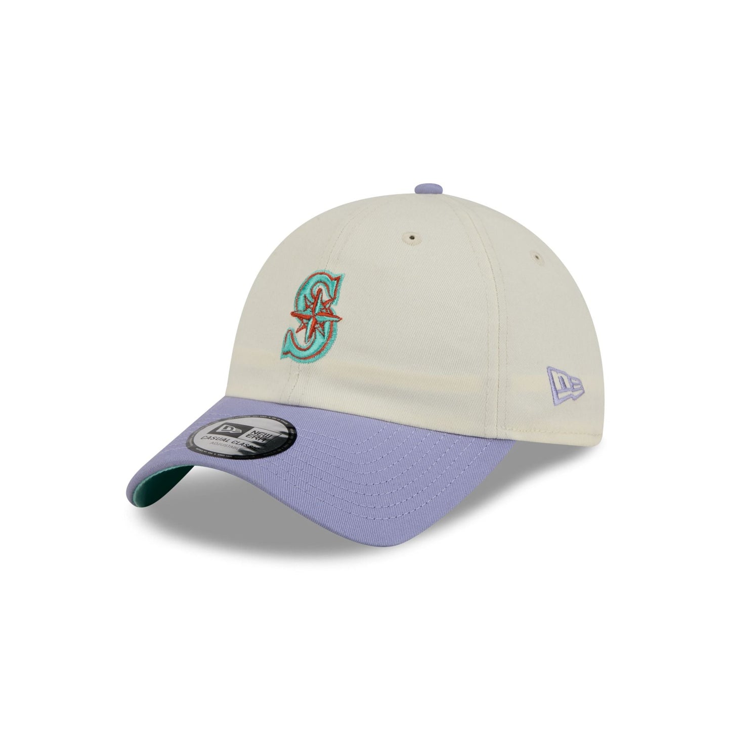 Seattle Mariners Lavender Flowers Casual Classic Adjustable Hat