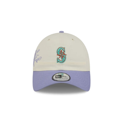 Seattle Mariners Lavender Flowers Casual Classic Adjustable Hat