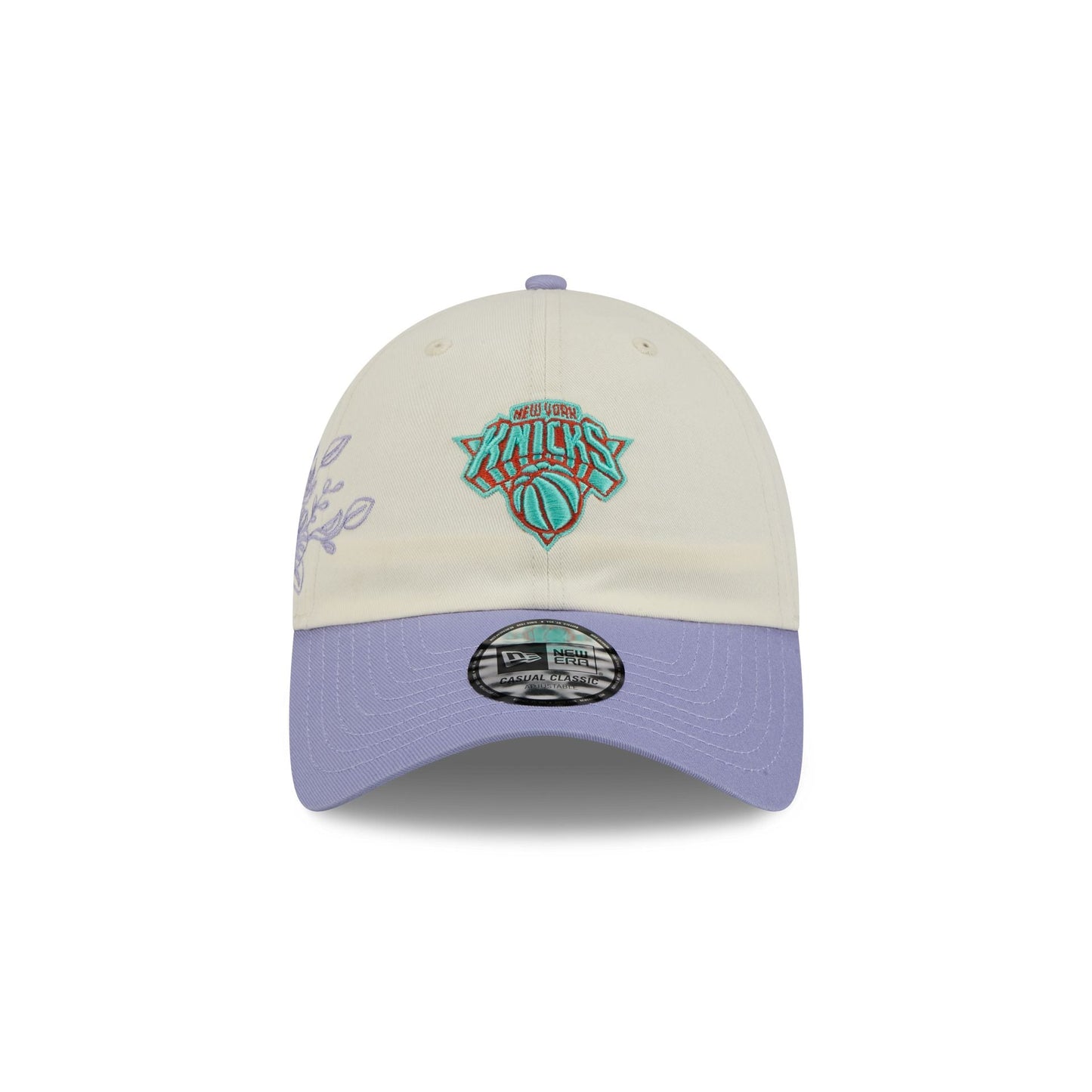 New York Knicks Lavender Flowers Casual Classic Adjustable Hat