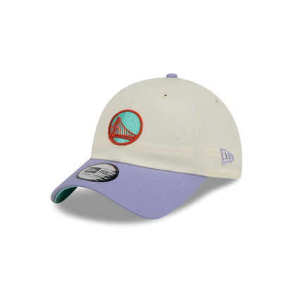Golden State Warriors Lavender Flowers Casual Classic Adjustable Hat