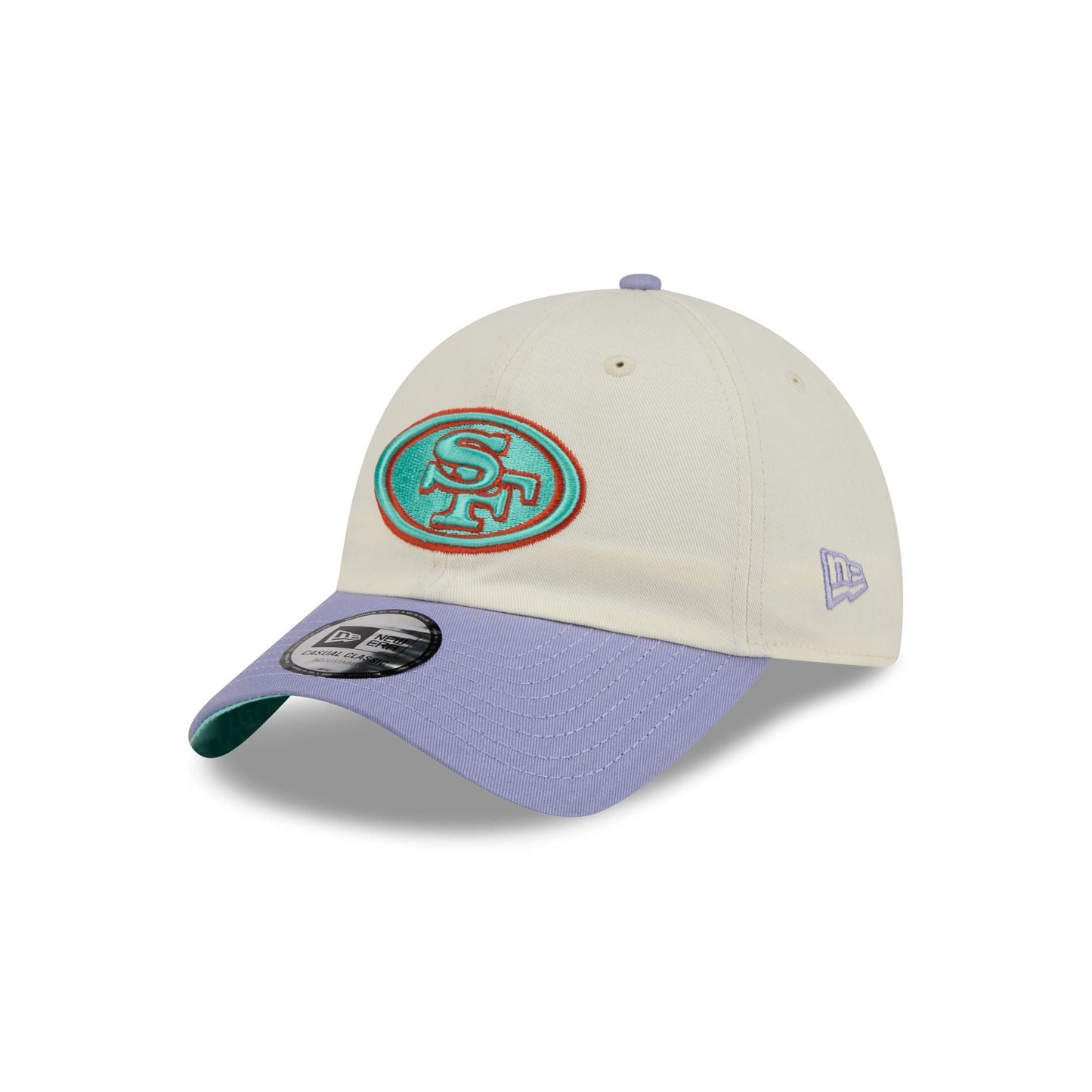 San Francisco 49ers Lavender Flowers Casual Classic Adjustable Hat