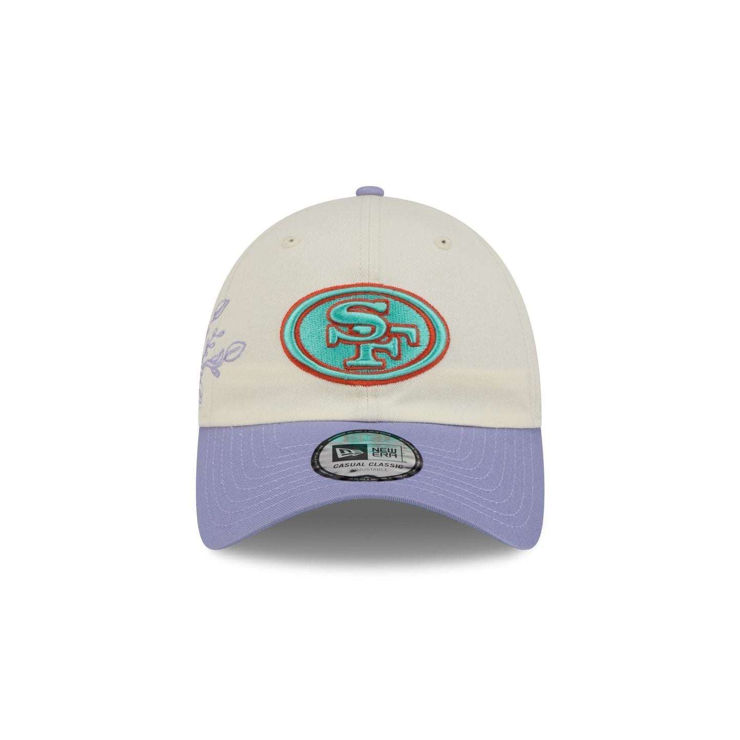 San Francisco 49ers Lavender Flowers Casual Classic Adjustable Hat