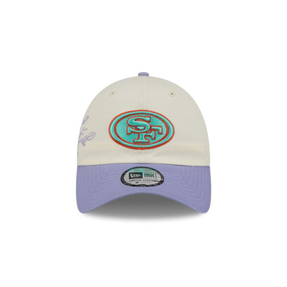 San Francisco 49ers Lavender Flowers Casual Classic Adjustable Hat