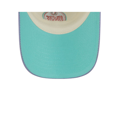 Edmonton Oilers Lavender Flowers Casual Classic Adjustable Hat