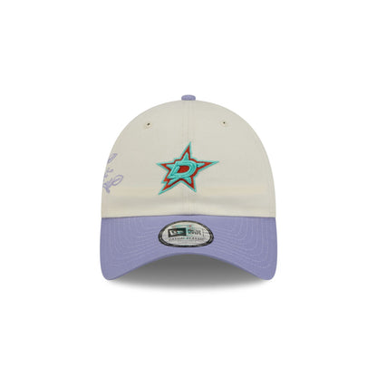 Dallas Stars Lavender Flowers Casual Classic Adjustable Hat