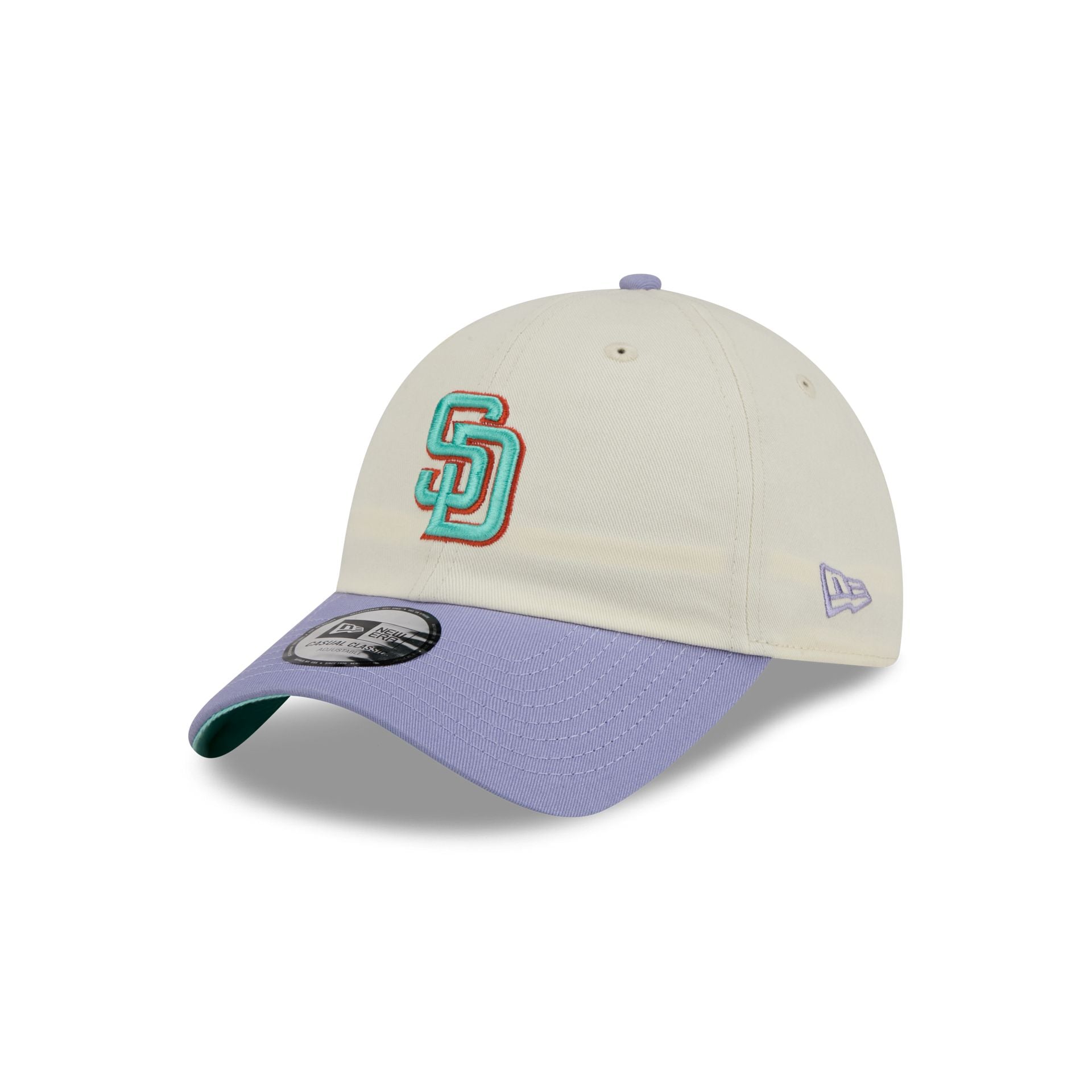 San Diego Padres Lavender Flowers Casual Classic Adjustable Hat