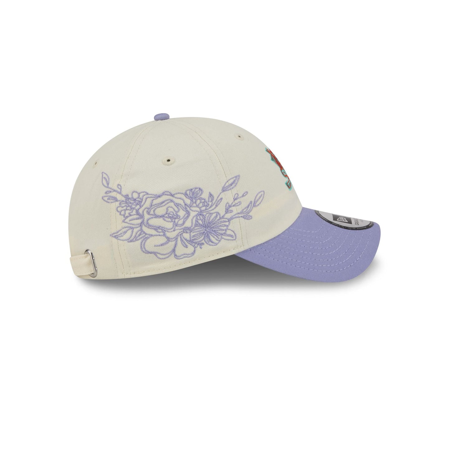 Anaheim Ducks Lavender Flowers Casual Classic Adjustable Hat