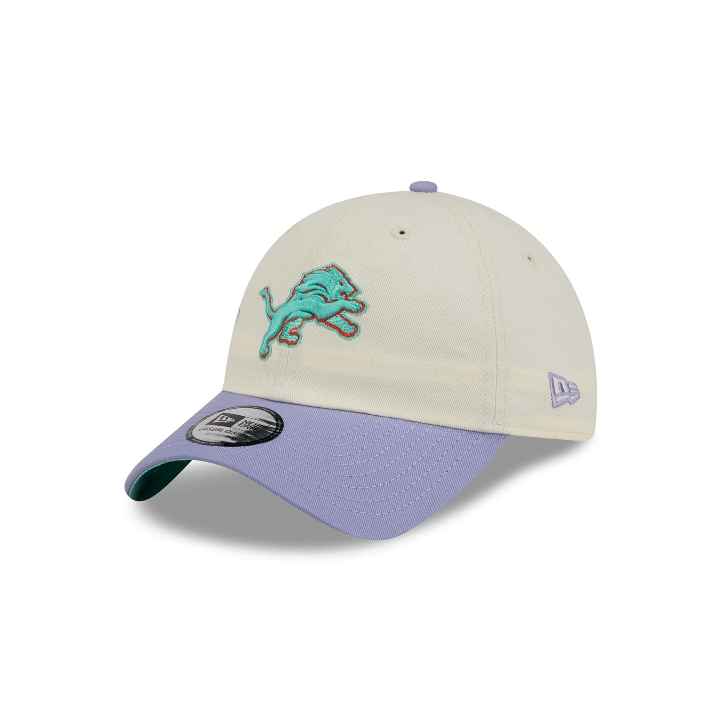 Detroit Lions Lavender Flowers Casual Classic Adjustable Hat
