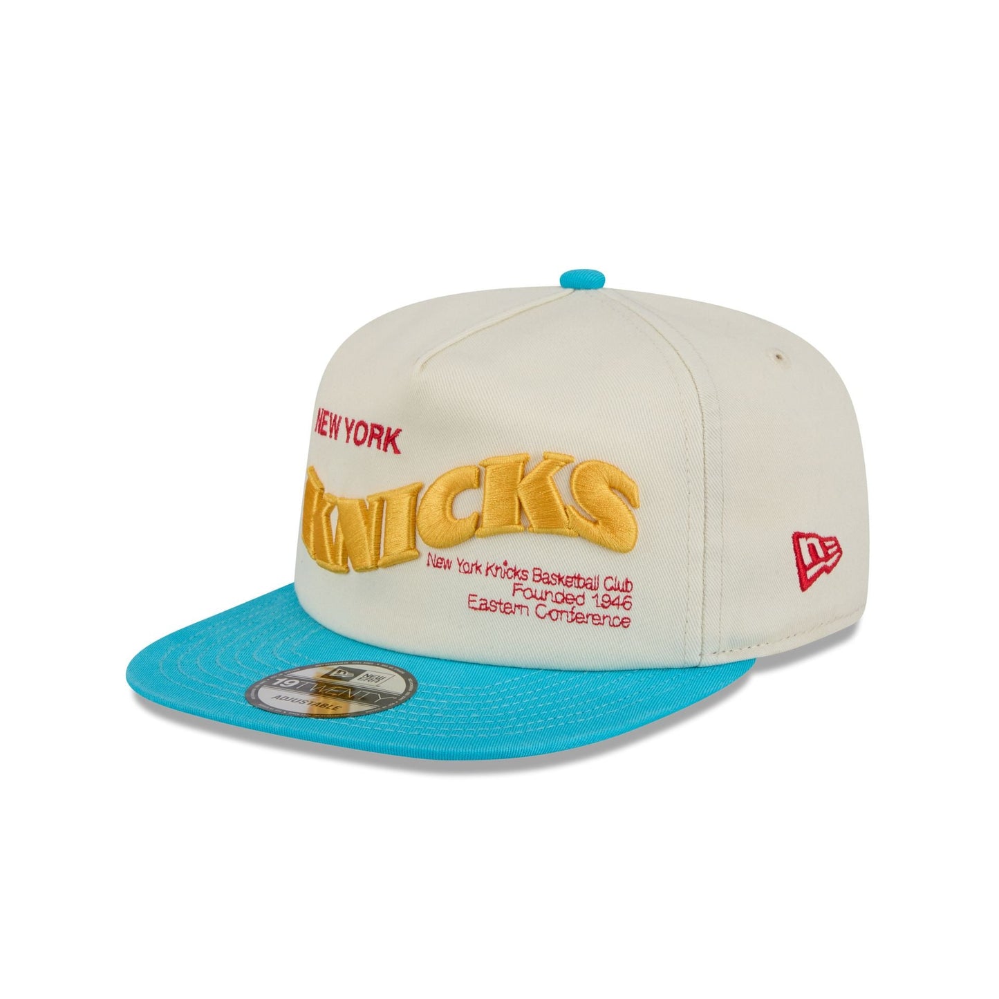 New York Knicks Conference Script Chrome White 19TWENTY Adjustable Hat