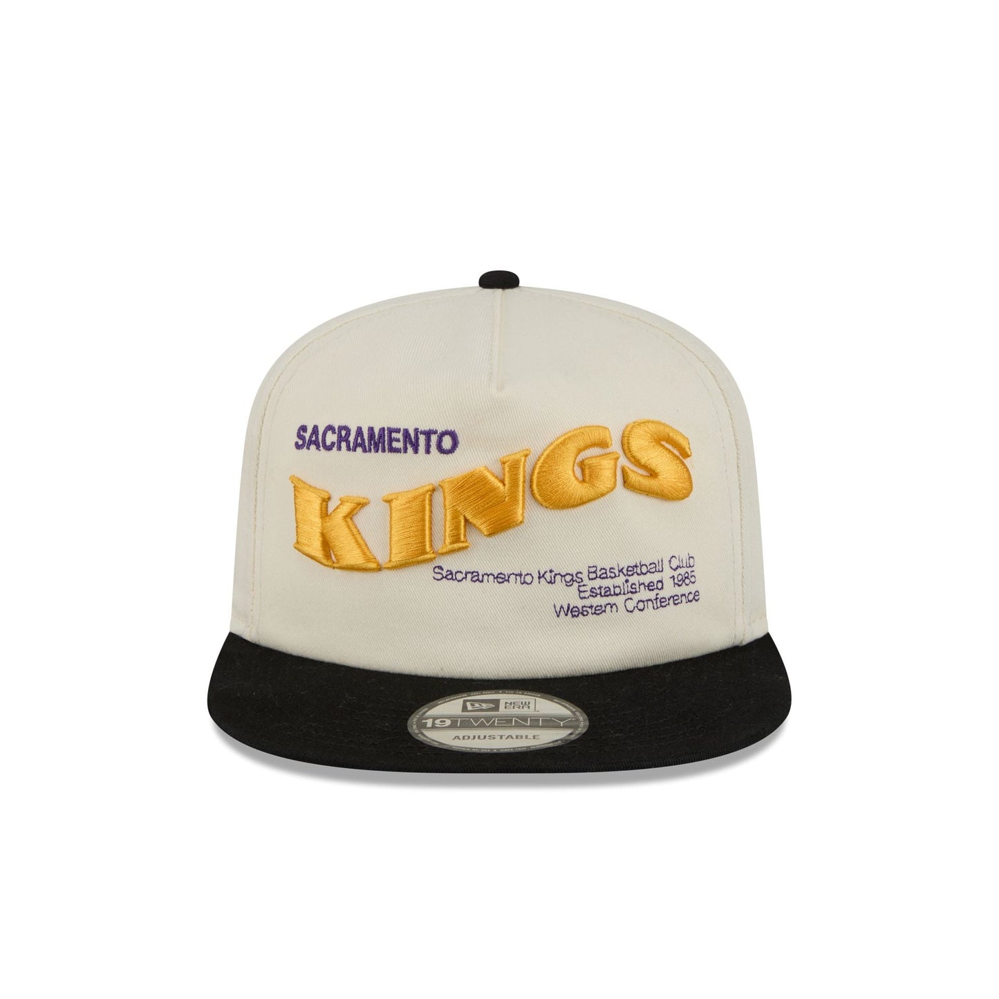 Sacramento Kings Conference Script Chrome White 19TWENTY Adjustable Hat