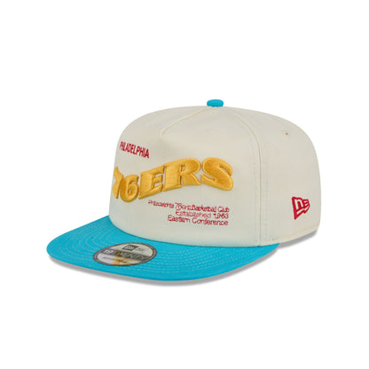 Philadelphia 76ers Conference Script Chrome White 19TWENTY Adjustable Hat