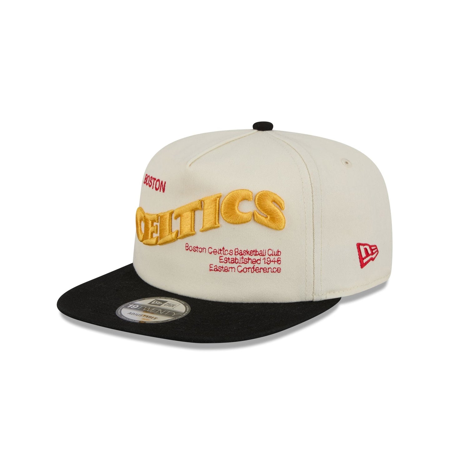 Boston Celtics Conference Script Chrome White 19TWENTY Adjustable Hat