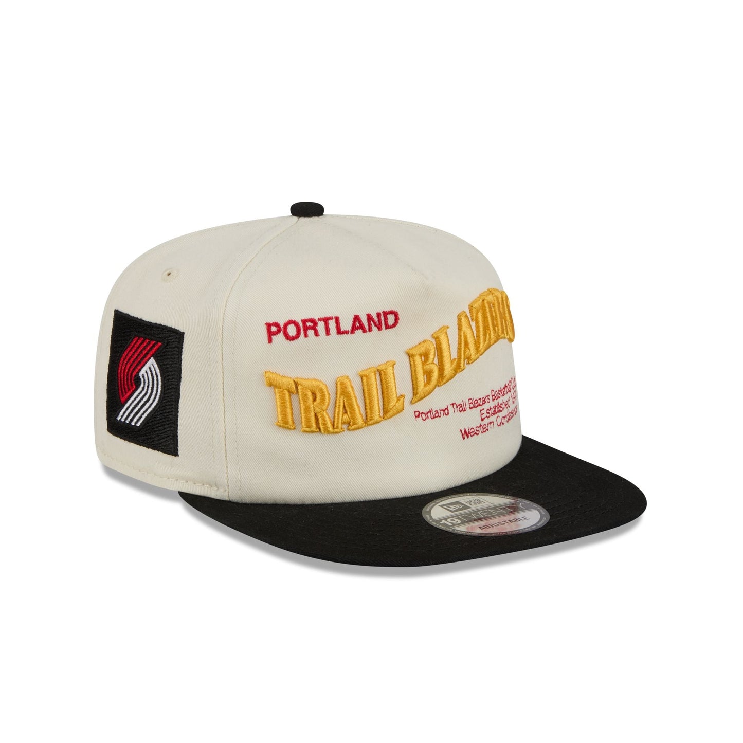 Portland Trail Blazers Conference Script Chrome White 19TWENTY Adjustable Hat
